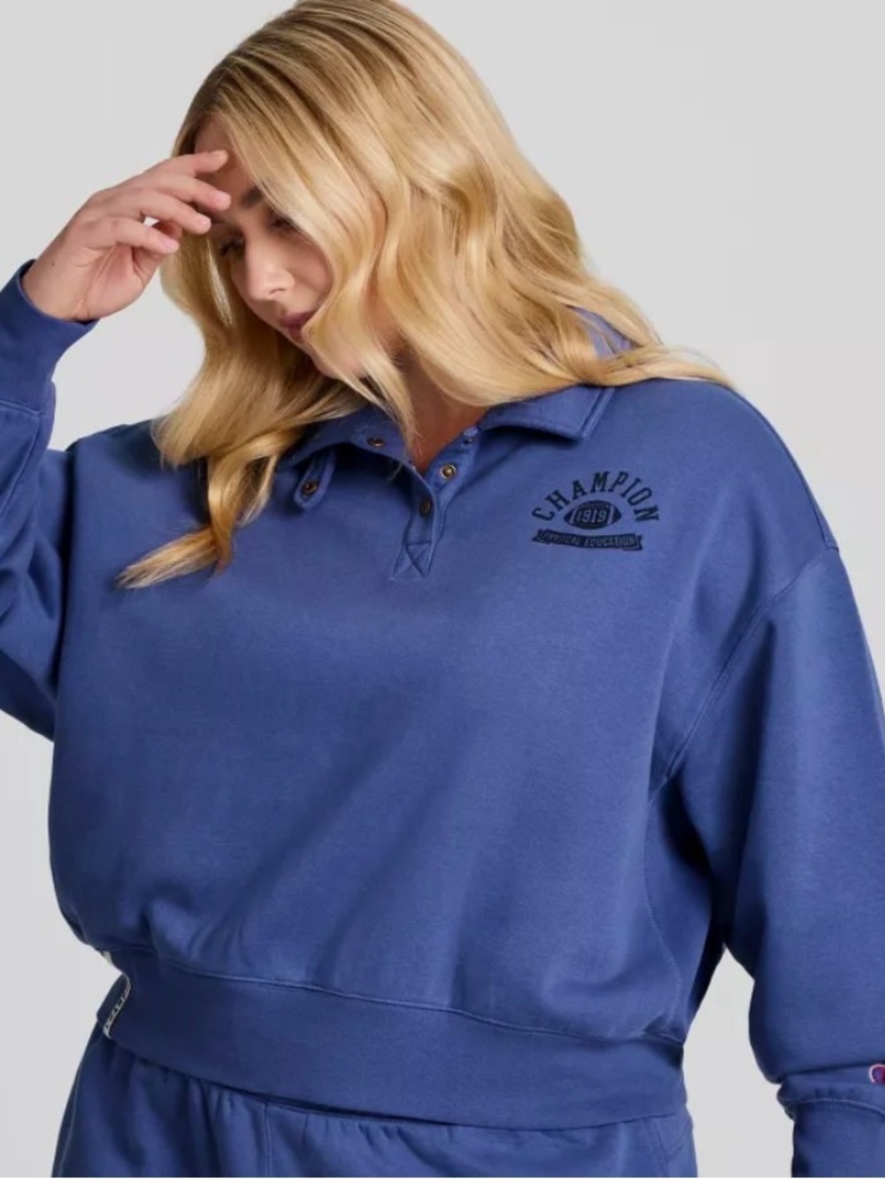 Champion Women's Polo Crew Sweatshirt